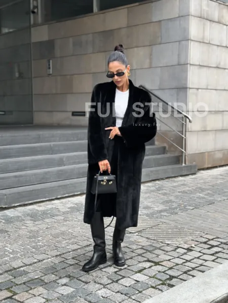 Модная шуба из меха норки Saga furs - фото 10