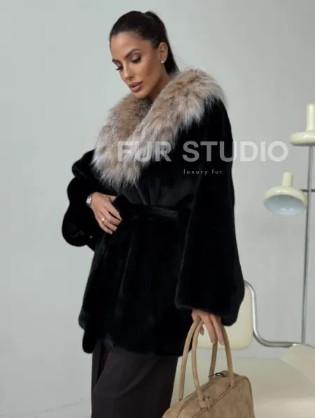 Норковая шуба с рысью - фото 8