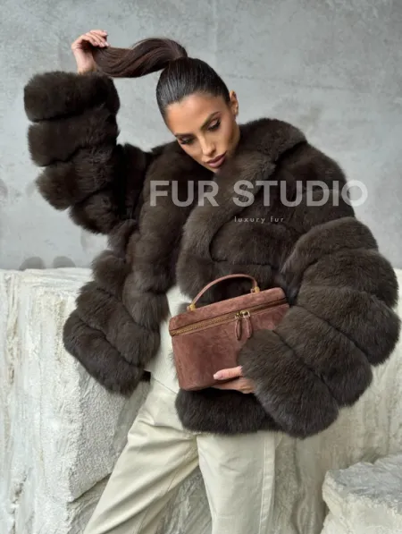 Шуба под соболя - короткая - фото 11