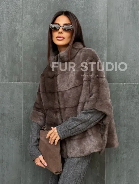Куртка - кофта норковая на молнии - фото 2