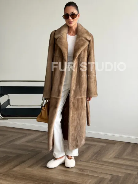 Шуба норковая классика - пастель - фото 5