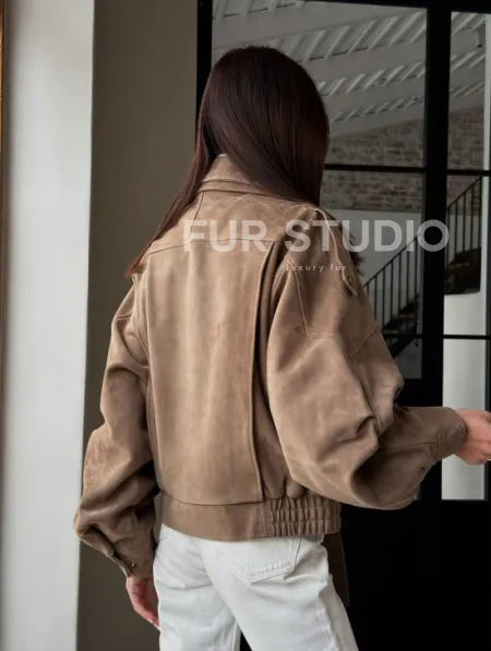 Куртка - бомбер весенняя оверсайз - фото 15