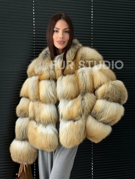 Полушубок из лисы - фото 16