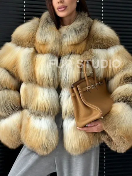 Полушубок из лисы - фото 5