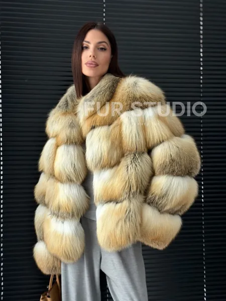 Полушубок из лисы - фото 14