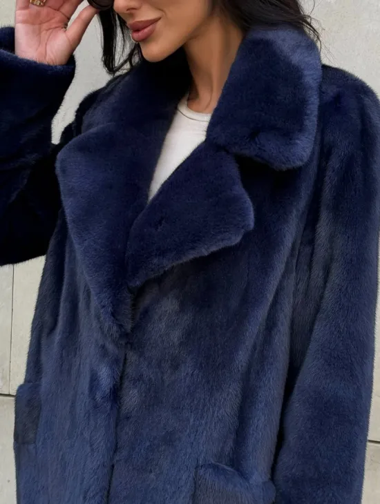 Норковая шуба цельный мех Saga furs - фото 1