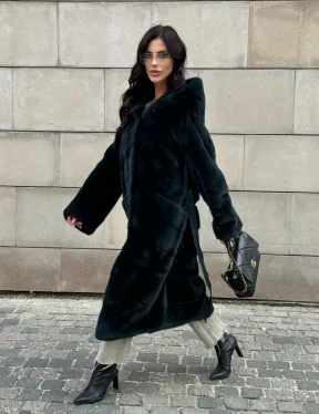 Шуба из аукционной норки NAFA с капюшоном - фото 13