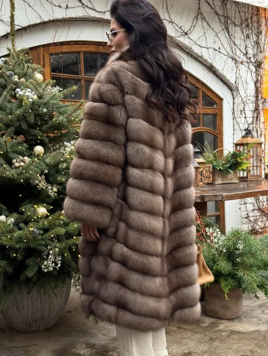 Манто из меха куницы - фото 4