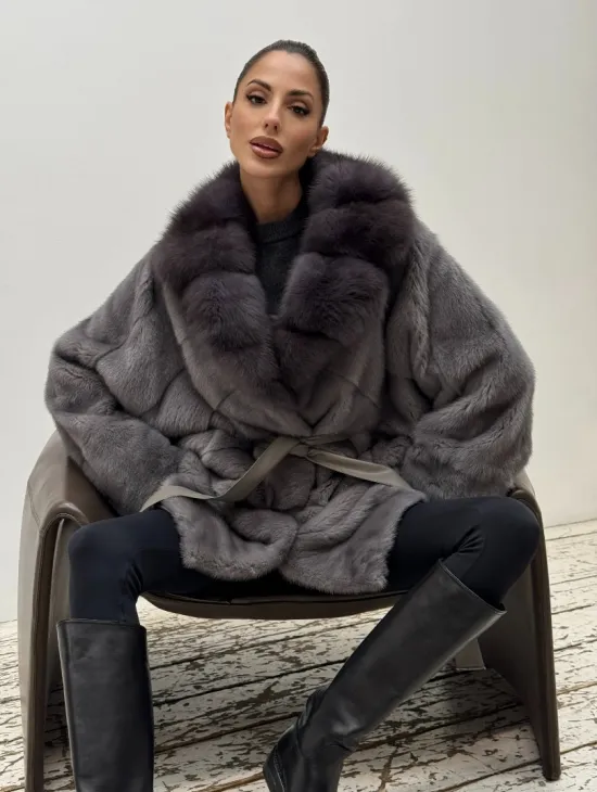 Полушубок норковый 