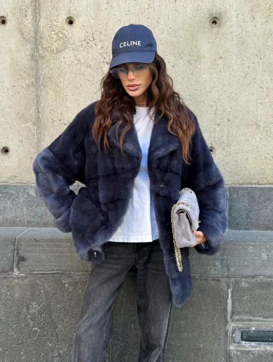 Короткая норковая шуба - автоледи - фото 10