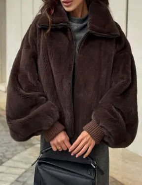 Норковая шуба - бомбер - фото 2