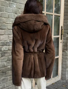 Шуба автоледи с капюшоном - фото 2