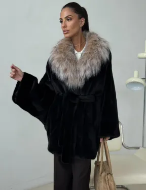 Норковая шуба с рысью - фото 7