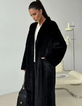 Длинная норковая шуба BLACKGLAMA - фото 2