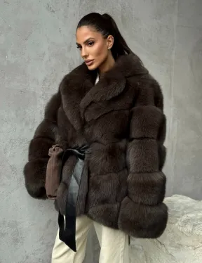 Шуба из песца под соболь - фото 7