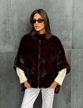 Норковый полушубок на молнии - фото 6