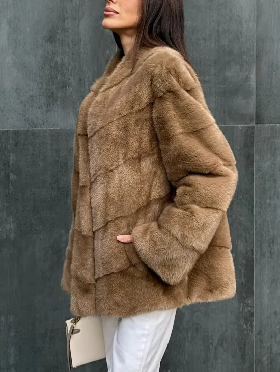 Полушубок норковый - фото 2