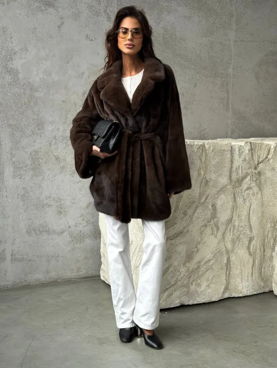 Полушубок норковый 