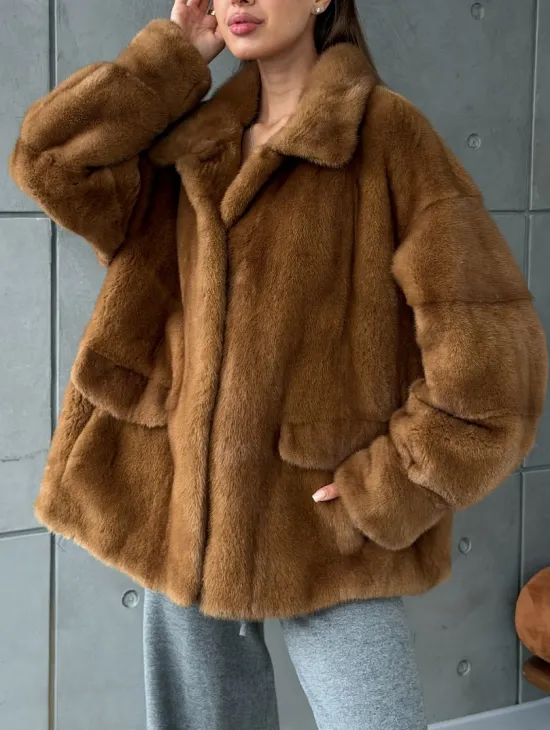 Женская норковая куртка - фото 5