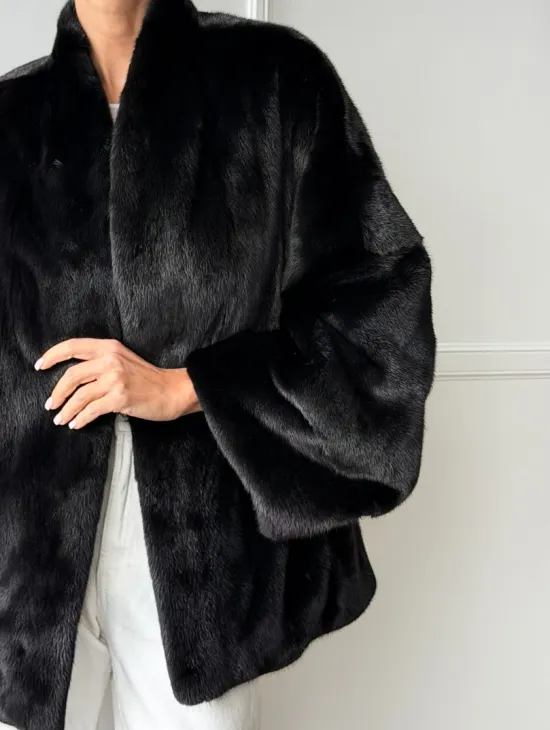 Куртка c V-образным воротом из норки SAGA FURS - фото 2