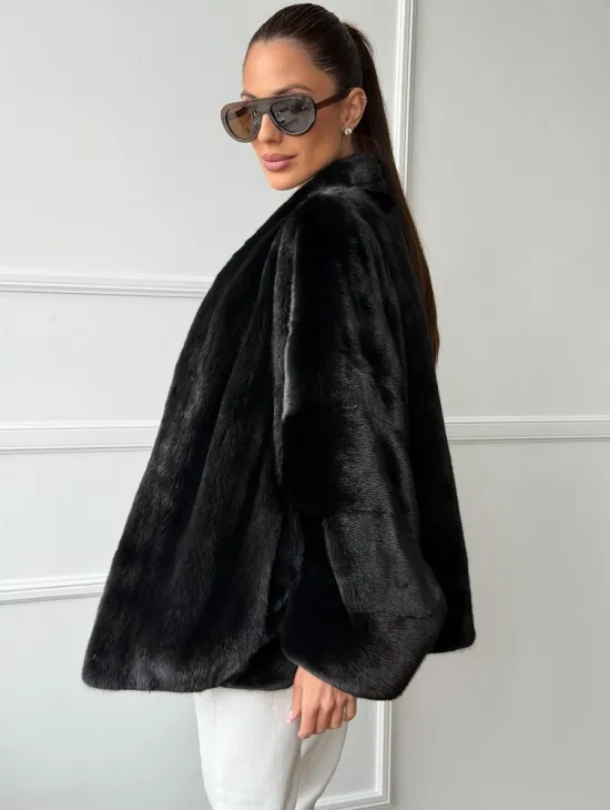 Куртка c V-образным воротом из норки SAGA FURS - фото 5