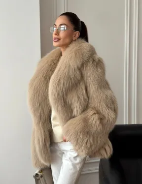 Шуба из лисы в росшив - фото 11