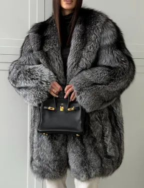 Шикарная шуба из чернобурки - фото 2