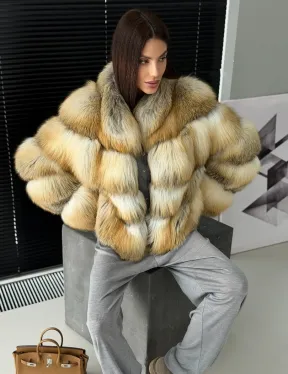 Полушубок из лисы - фото 11