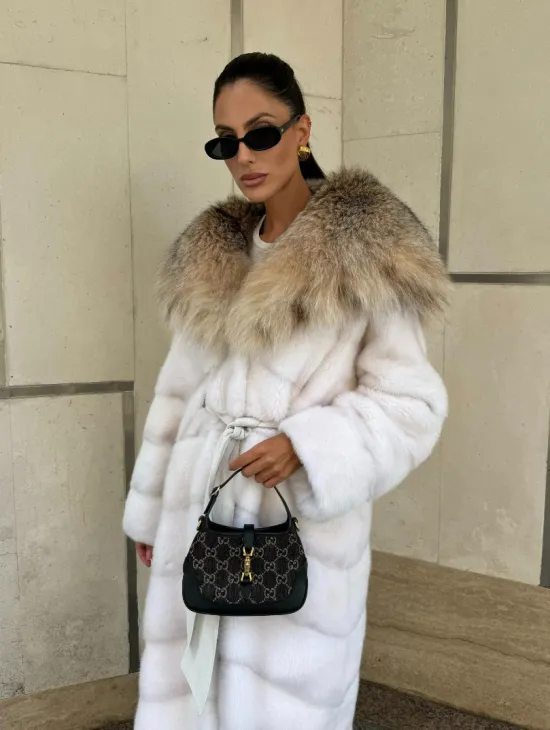 Норка кимоно с капюшоном рысь - фото 9